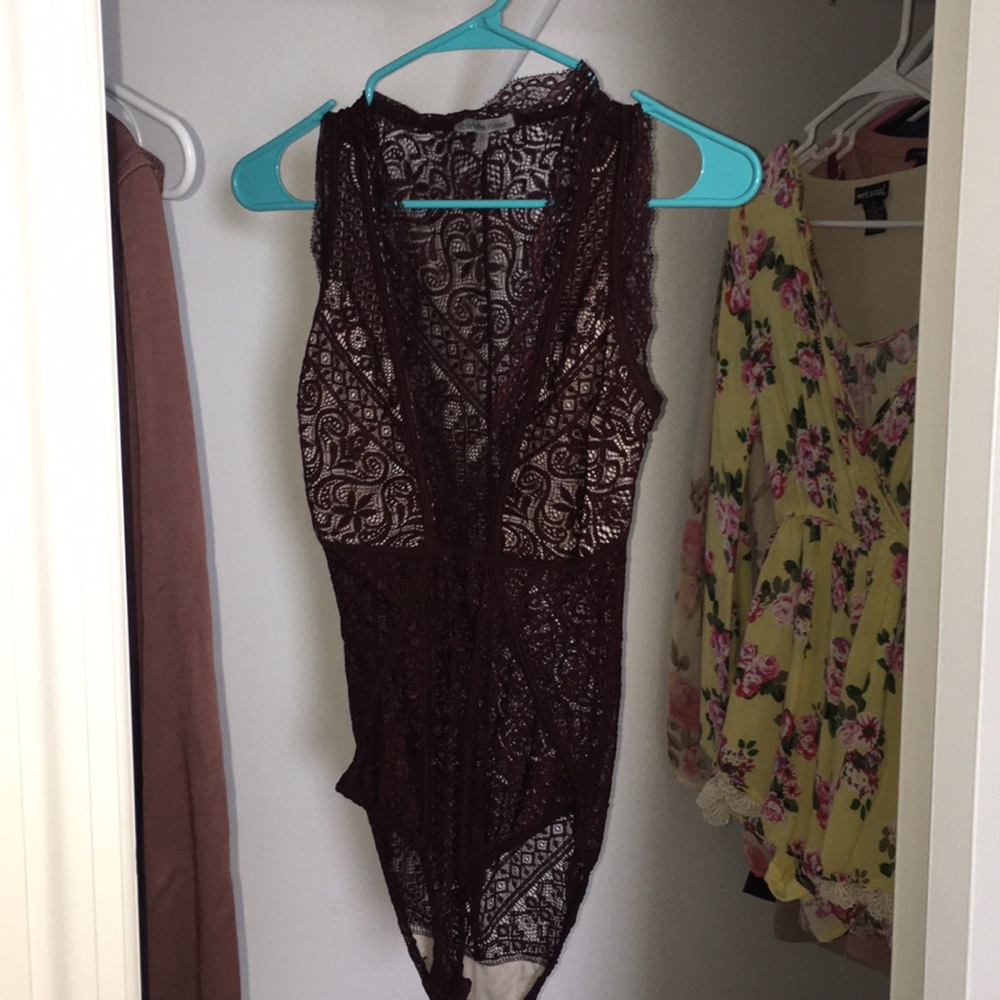 Sexy lace body suit !